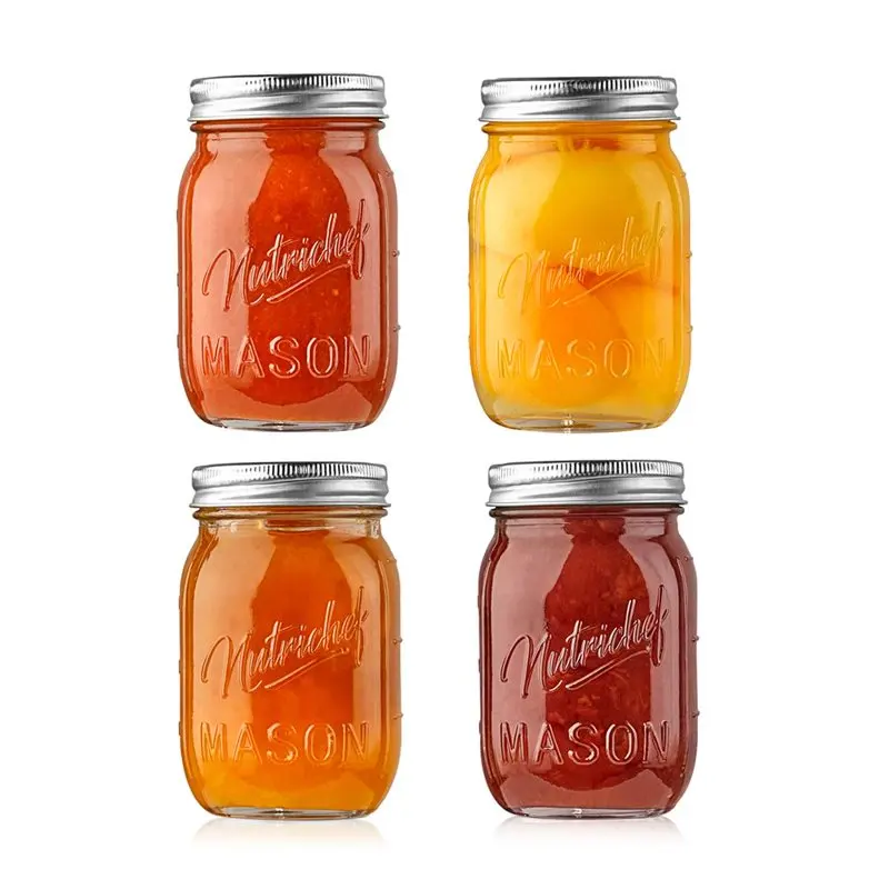 4 Pcs Mason Jars 16oz DIY Magnetic Spice Jar Glass Container W/ Airtight Lid and Band
4 Pcs Mason Jars 16oz DIY Magnetic Spice Jar Glass Container W/ Airtight Lid and Band