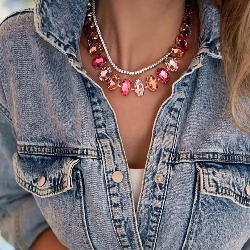 Cute shiny new chic multi style buckle irregular stars and irregular polygon crystal copper micro inlaid necklace
Cute shiny new chic multi style buckle irregular stars and irregular polygon crystal copper micro inlaid necklace