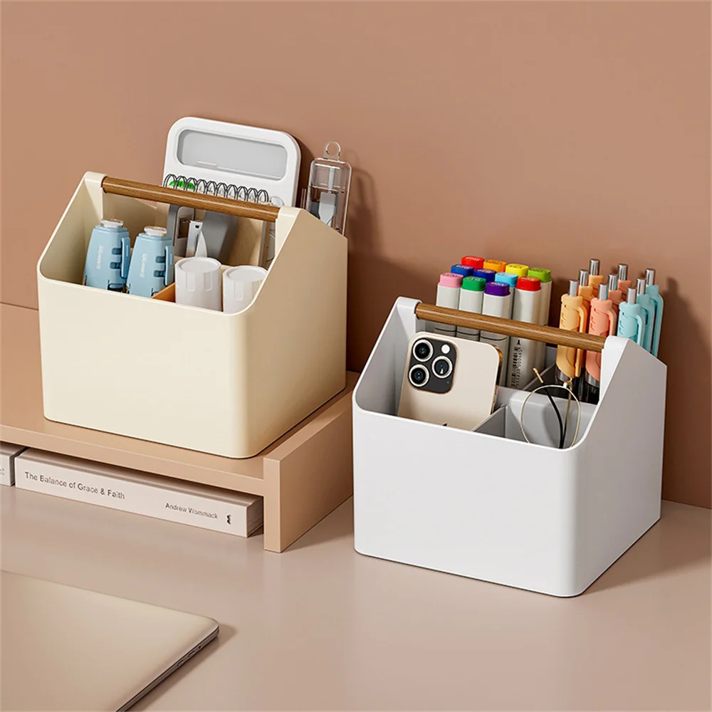 Removable Divider Multifunctional Storage Box Healthy Material Large Capacity Pen Holder Compartmented Storage Portable Handle
Removable Divider Multifunctional Storage Box Healthy Material Large Capacity Pen Holder Compartmented Storage Portable Handle