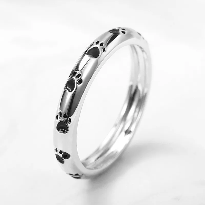 Simple Pop Ladies Cute Black Dog Pet Animal Paw Footprint Pattern Ring Ladies Party Fashion Ring Jewelry
Simple Pop Ladies Cute Black Dog Pet Animal Paw Footprint Pattern Ring Ladies Party Fashion Ring Jewelry