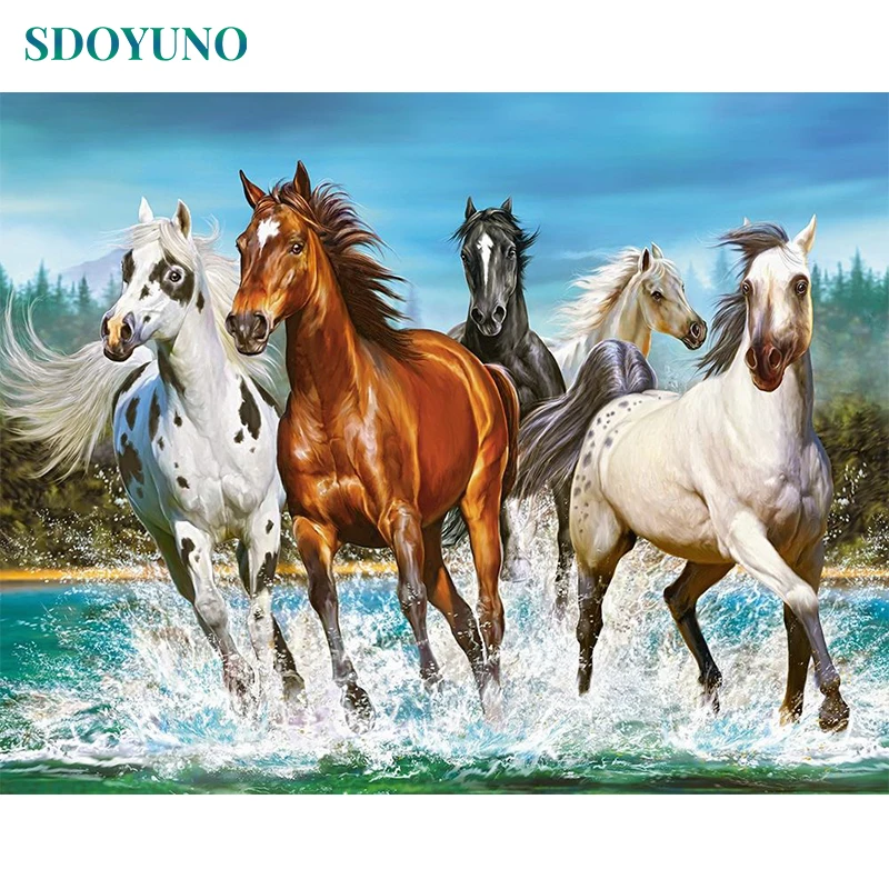SDOYUNO 60x75cm Painting by numbers Animals Kill time Canvas painting Horse DIY Drawing by numbers Adults crafts Home decor
SDOYUNO 60x75cm Painting by numbers Animals Kill time Canvas painting Horse DIY Drawing by numbers Adults crafts Home decor