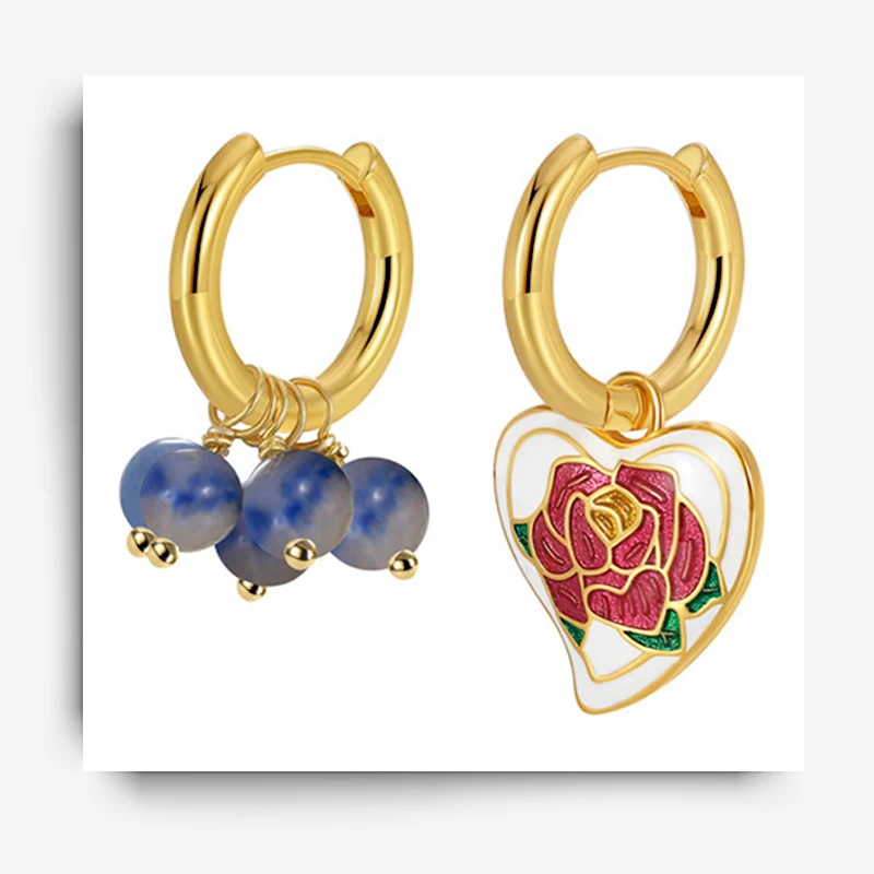2023 New Fashion Charm Jewelry Vintage Rose Love Shape Asymmetric Earrings For Women Temperament Light Luxury Ornaments
2023 New Fashion Charm Jewelry Vintage Rose Love Shape Asymmetric Earrings For Women Temperament Light Luxury Ornaments
