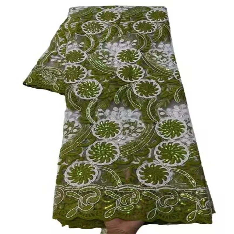 Sequins Tulle Lace Green /White African Sequence Lace Fabric with Sequins High Quality Nigerian French Mesh Net Lace Fabric
Sequins Tulle Lace Green /White African Sequence Lace Fabric with Sequins High Quality Nigerian French Mesh Net Lace Fabric