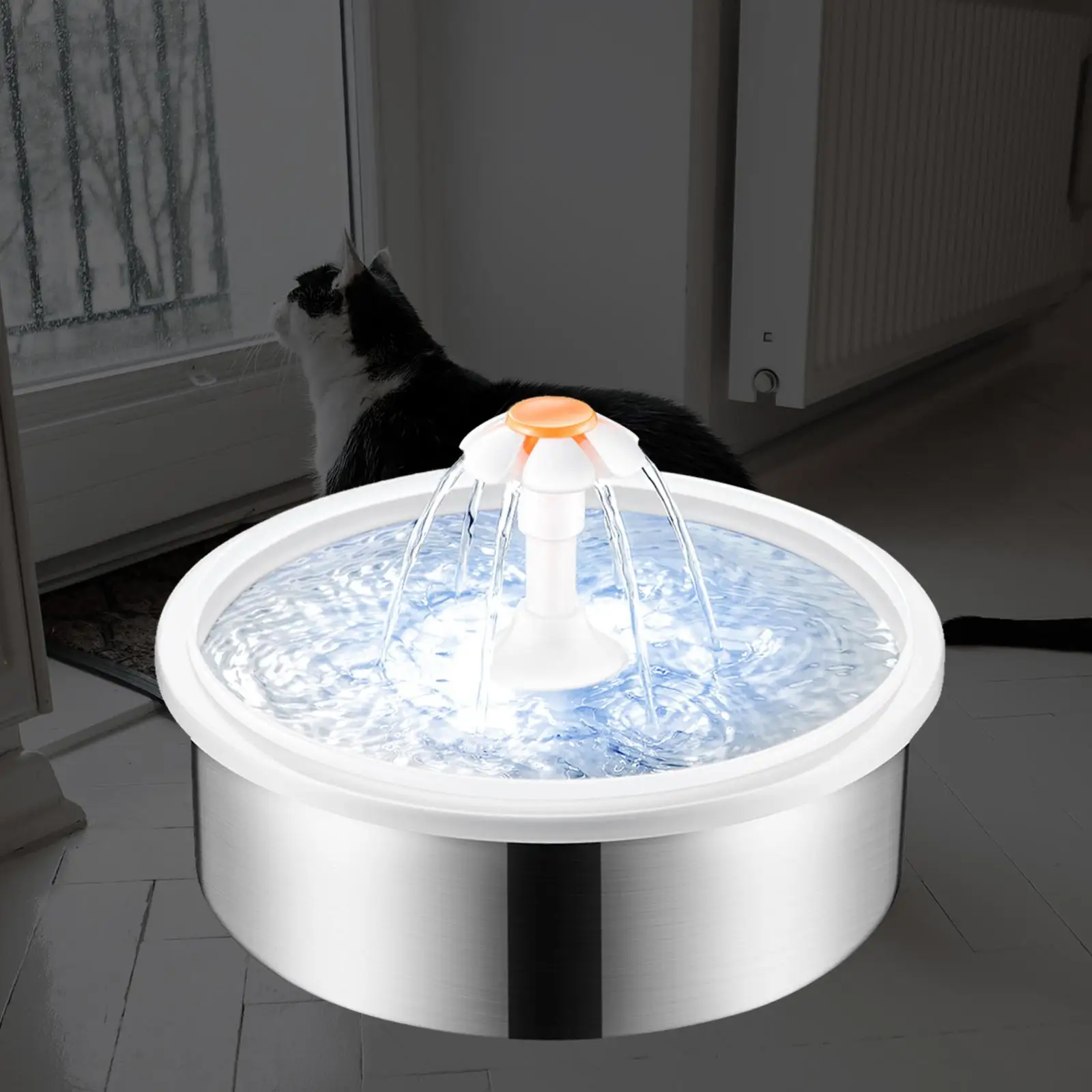 Automatic Cat Water Fountain 2.2L Dog Water Dispenser USB Super Quiet Indoor Stainless Steel Drinking Water Bowl 
Automatic Cat Water Fountain 2.2L Dog Water Dispenser USB Super Quiet Indoor Stainless Steel Drinking Water Bowl