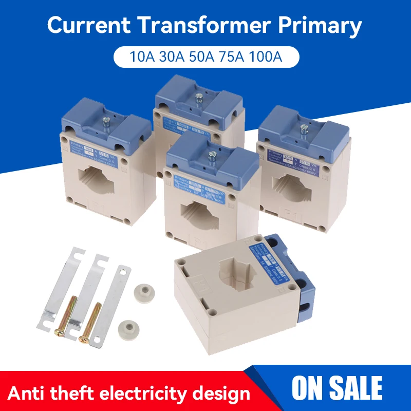 BH-0.66 CT 30mm Hole Current Transformer Primary 10A 30A 50A 75A 100A Secondary 5A Mutual Inductor Electric Meter CT
BH-0.66 CT 30mm Hole Current Transformer Primary 10A 30A 50A 75A 100A Secondary 5A Mutual Inductor Electric Meter CT