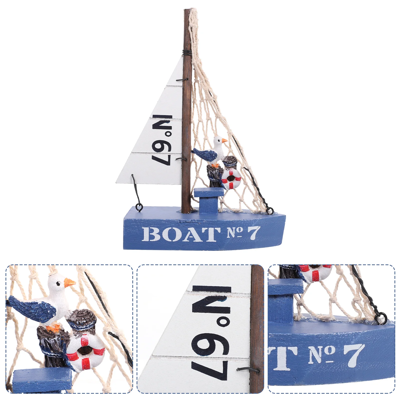 Sailboat Wooden Boat Model Ornament Sailing Nautical Decor Seagull Ship Wood Statue Figurine Sculpture Beach Ornaments Crafts
Sailboat Wooden Boat Model Ornament Sailing Nautical Decor Seagull Ship Wood Statue Figurine Sculpture Beach Ornaments Crafts