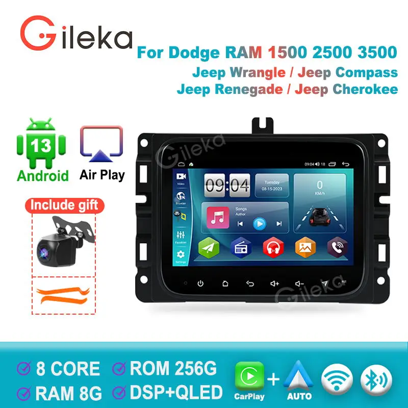 Android Car Radio Head Unit For Dodge RAM1500 2500 3500 2017-2018 / Jeep Wrangle/Compass/Renegade Navigation GPS WIFI 7"Screen
Android Car Radio Head Unit For Dodge RAM1500 2500 3500 2017-2018 / Jeep Wrangle/Compass/Renegade Navigation GPS WIFI 7"Screen