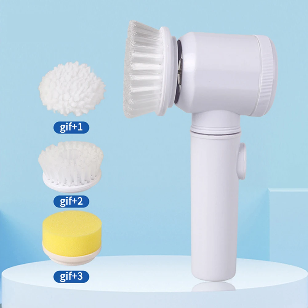 Cleaning Brush Electric Brush Powerful Replaceable Brush 5in1 ABS Plastic Handle Cleaning Brush Home Clean Tool
Cleaning Brush Electric Brush Powerful Replaceable Brush 5in1 ABS Plastic Handle Cleaning Brush Home Clean Tool