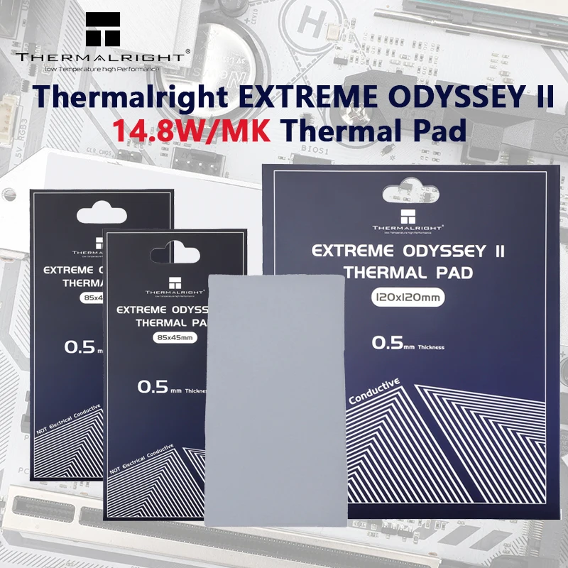 Thermalright ODYSSEY Ⅱ Heat Dissipation Silicone Pad CPU GPU Graphic Card Thermal Pad Motherboard Silicone Grease Pad Multi-Size
Thermalright ODYSSEY Ⅱ Heat Dissipation Silicone Pad CPU GPU Graphic Card Thermal Pad Motherboard Silicone Grease Pad Multi-Size