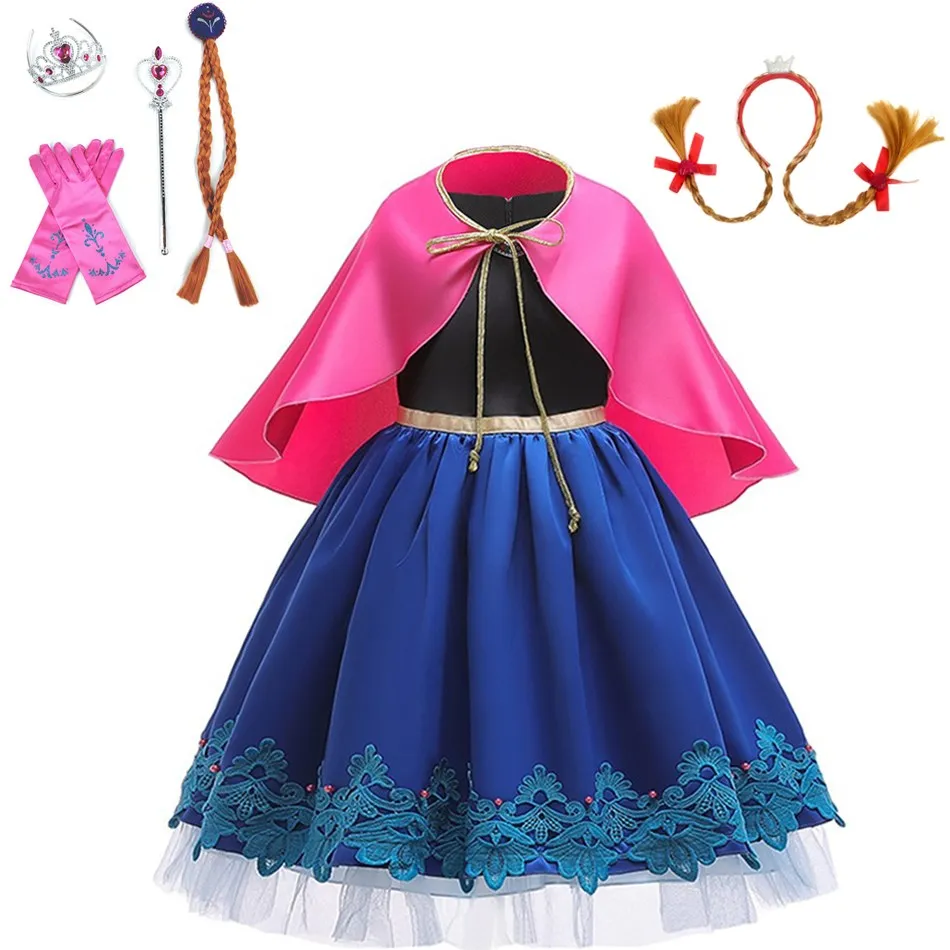 Children Clothes Dress For Girl Halloween Christmas Day Party Cosplay Princess Costume Short Sleeve Cloak Birthday Gifts 3-10y
Children Clothes Dress For Girl Halloween Christmas Day Party Cosplay Princess Costume Short Sleeve Cloak Birthday Gifts 3-10y