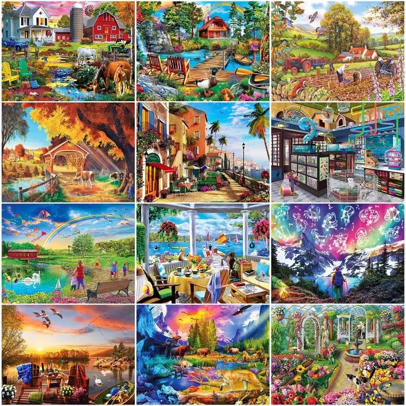 GATYZTORY DIY Crafts Diamond Painting House Cross Stitch Scenery Diamond Mosaic Full Layout Embroidery Sale 5D Home Decoration
GATYZTORY DIY Crafts Diamond Painting House Cross Stitch Scenery Diamond Mosaic Full Layout Embroidery Sale 5D Home Decoration