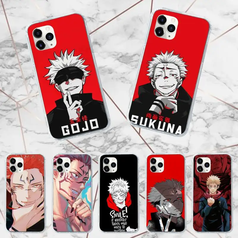 Jujutsu Kaisen Gojou Satoru anime Phone Case Transparent soft For iphone 12 11 13 7 8 6 s plus x xs xr pro max mini
Jujutsu Kaisen Gojou Satoru anime Phone Case Transparent soft For iphone 12 11 13 7 8 6 s plus x xs xr pro max mini