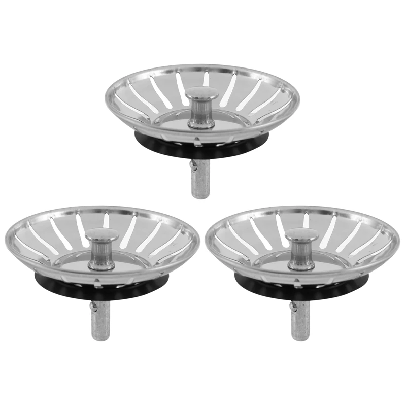 3X Diameter 78MM Stainless Steel Kitchen Sink Strainer Stopper Waste Plug Sink Filter
3X Diameter 78MM Stainless Steel Kitchen Sink Strainer Stopper Waste Plug Sink Filter