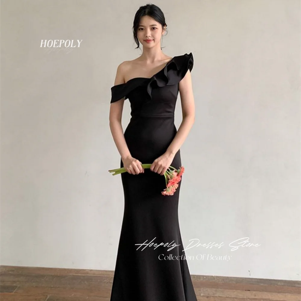 Hoepoly Flounce Simple Strapless One-Shoulder Mermaid Sleeveless Evening Dress Floor Length Formal Prom Gown photography 프롬드레스
Hoepoly Flounce Simple Strapless One-Shoulder Mermaid Sleeveless Evening Dress Floor Length Formal Prom Gown photography 프롬드레스