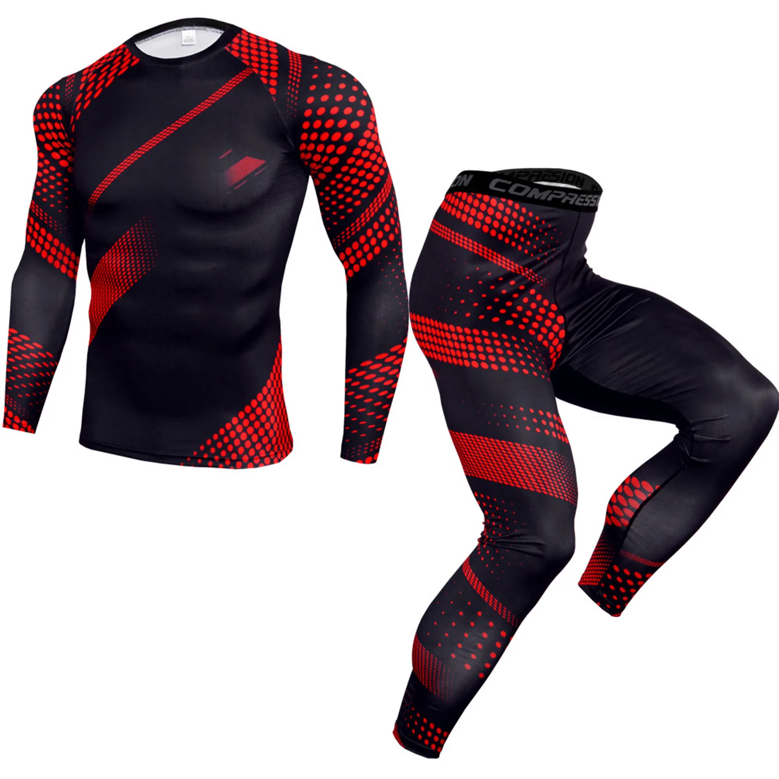 2022 Fashion Compression Sets Tracksuit Skull Sports Suits Jogging Running Set Breathable Gym Clothing Men Fitness Workout Tight
2022 Fashion Compression Sets Tracksuit Skull Sports Suits Jogging Running Set Breathable Gym Clothing Men Fitness Workout Tight