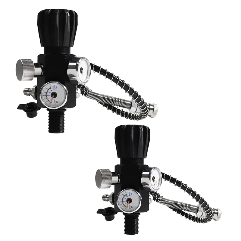 Double Gauge Cylinder Valve 400Bar 6000PSI Air Filling Station Refill Adapter Air Charging Valve With Hose
Double Gauge Cylinder Valve 400Bar 6000PSI Air Filling Station Refill Adapter Air Charging Valve With Hose