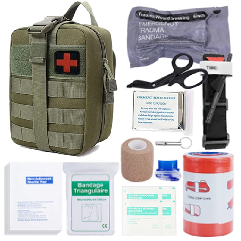 First Aid Kit Tactical Military Bag Molle Medical EDC Bag EMT Emergency Bandage Tourniquet Scissors IFAK Bag Survival Bag
First Aid Kit Tactical Military Bag Molle Medical EDC Bag EMT Emergency Bandage Tourniquet Scissors IFAK Bag Survival Bag
