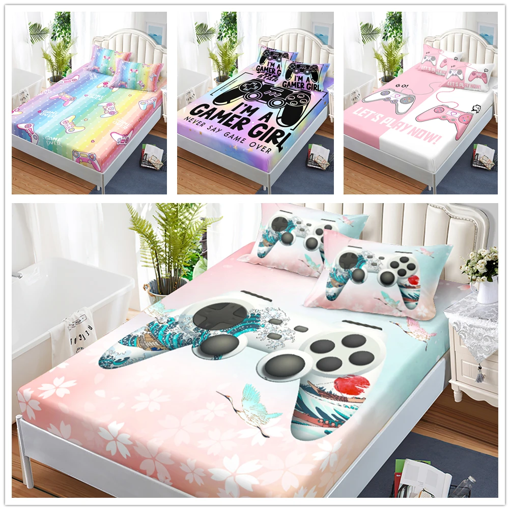 Gamer Sheet Set Kids Boys Gaming Video Game Bed Sheets Microfiber Super Soft Gamer Console Bedding Set for Children Teens
Gamer Sheet Set Kids Boys Gaming Video Game Bed Sheets Microfiber Super Soft Gamer Console Bedding Set for Children Teens