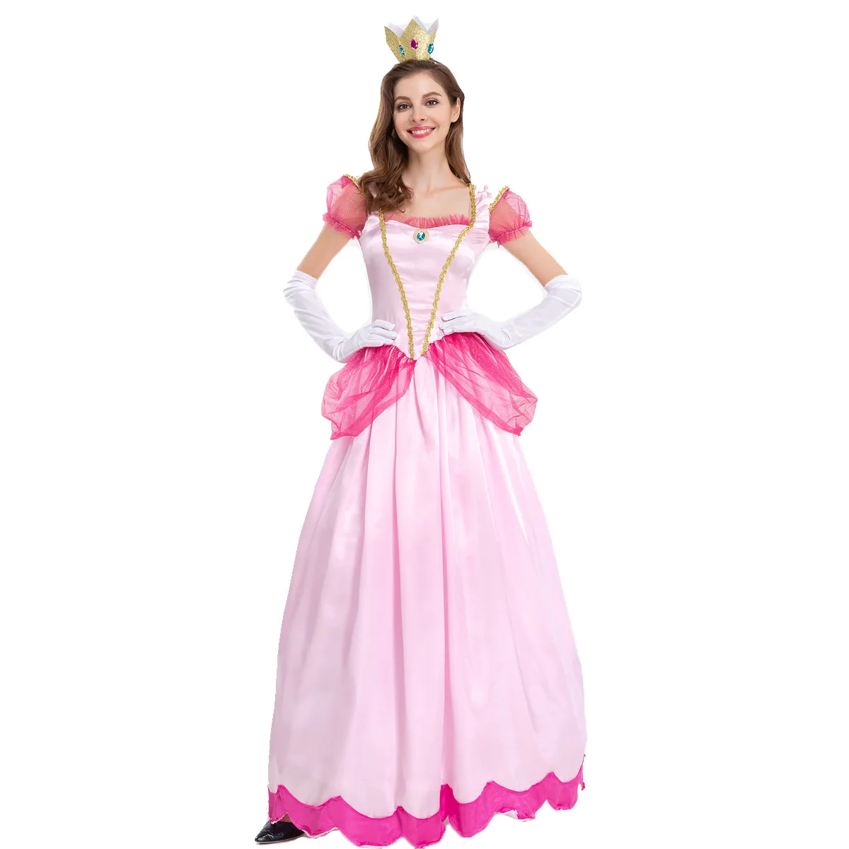 Halloween Sexy Women Super Game Pink Peach Princess Costume Carnival Party Aurora Princess Fantasia Cosplay Dress
Halloween Sexy Women Super Game Pink Peach Princess Costume Carnival Party Aurora Princess Fantasia Cosplay Dress