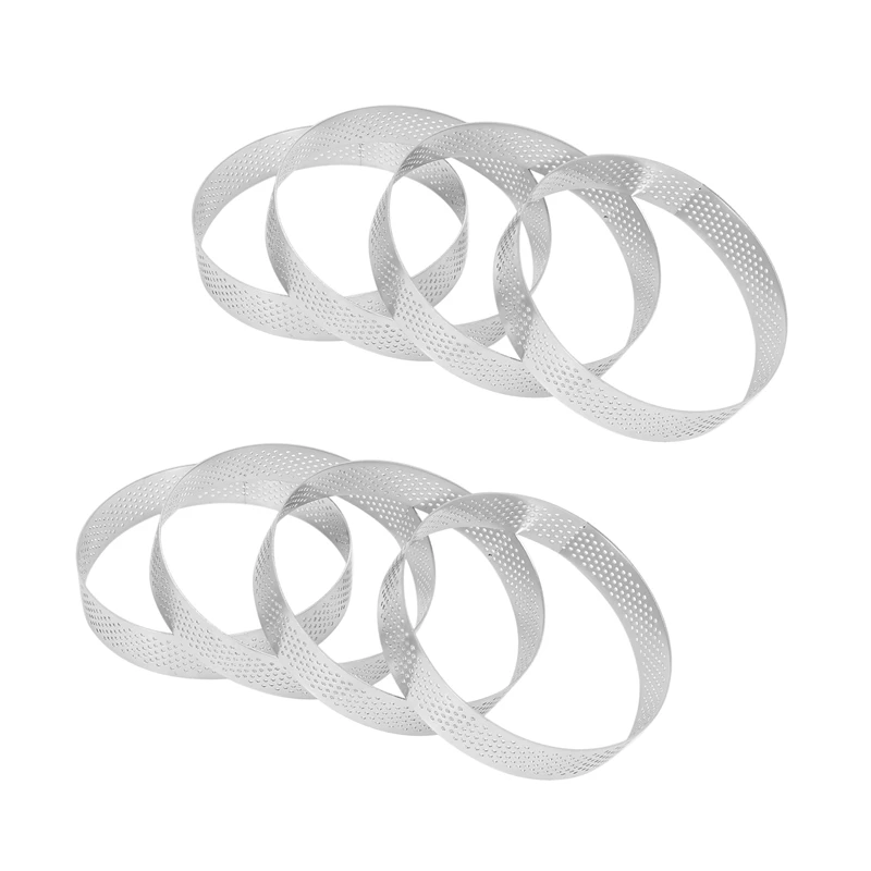 20Pcs Circular Porous Tart Ring Bottom Tower Pie Cake Mould Baking Tools Heat-Resistant Perforated Cake Mousse Ring,10Cm
20Pcs Circular Porous Tart Ring Bottom Tower Pie Cake Mould Baking Tools Heat-Resistant Perforated Cake Mousse Ring,10Cm