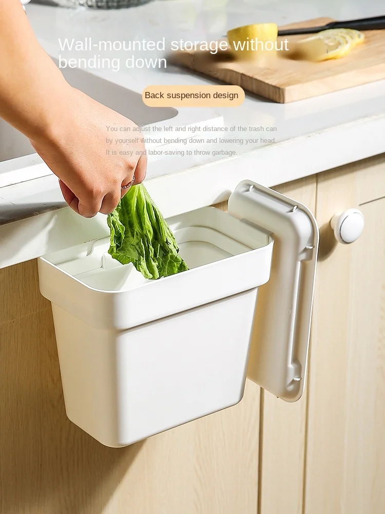 Kitchen Trash Can with Lid Cabinet Door Wall-Mounted Household Kitchen Waste Classification Dedicated Storage Bucket Wastebasket
Kitchen Trash Can with Lid Cabinet Door Wall-Mounted Household Kitchen Waste Classification Dedicated Storage Bucket Wastebasket