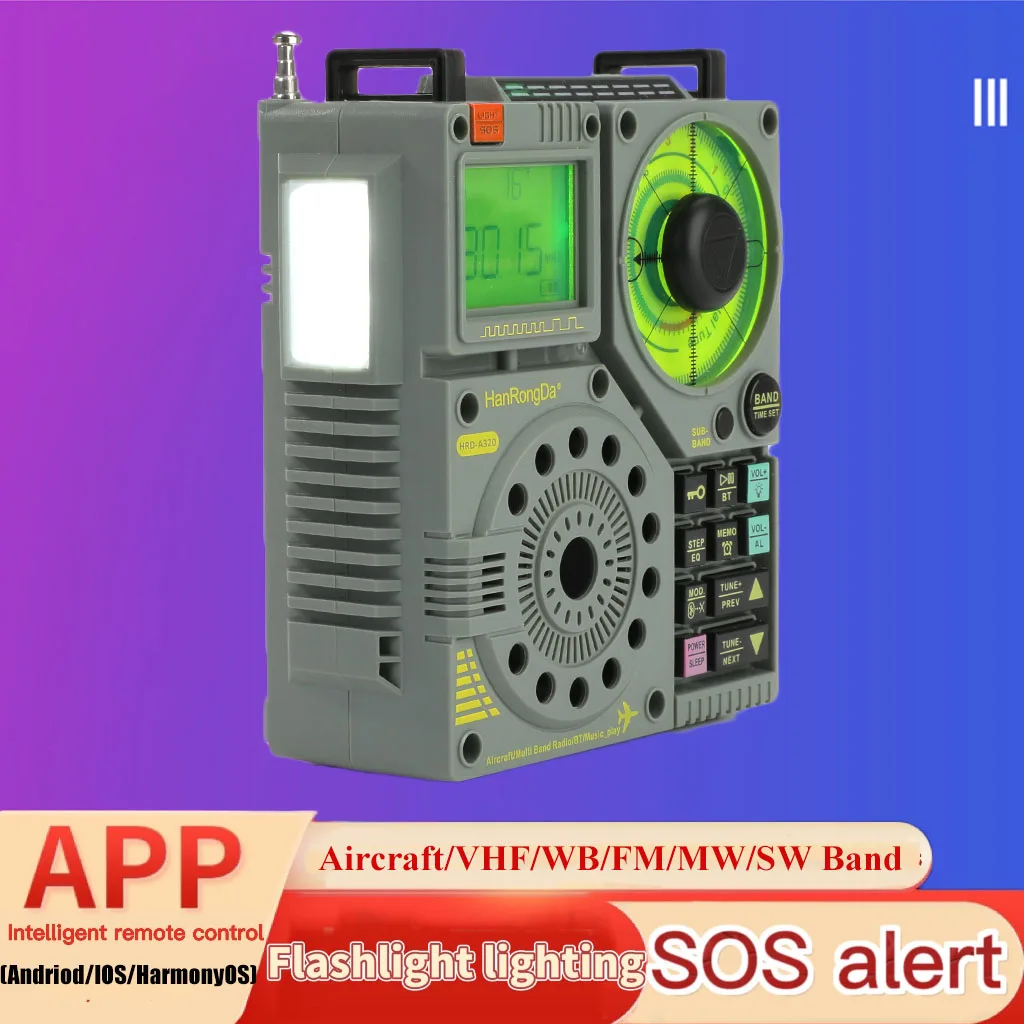 Портативный Полнодиапазонный радио самолет/VHF/WB/FM/MW/SW DSP радио бас Bluetooth динамик с фонариком будильник приложение управления
Портативный Полнодиапазонный радио самолет/VHF/WB/FM/MW/SW DSP радио бас Bluetooth динамик с фонариком будильник приложение управления