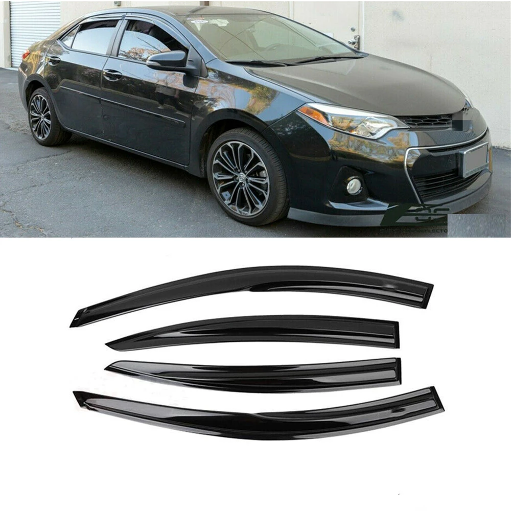 For Toyota Corolla 2014-2018 Sedan Side Window Vent Visor Sun Rain Deflector Guard Awnings Shelters Smoke Adhesive Cover Trim
For Toyota Corolla 2014-2018 Sedan Side Window Vent Visor Sun Rain Deflector Guard Awnings Shelters Smoke Adhesive Cover Trim