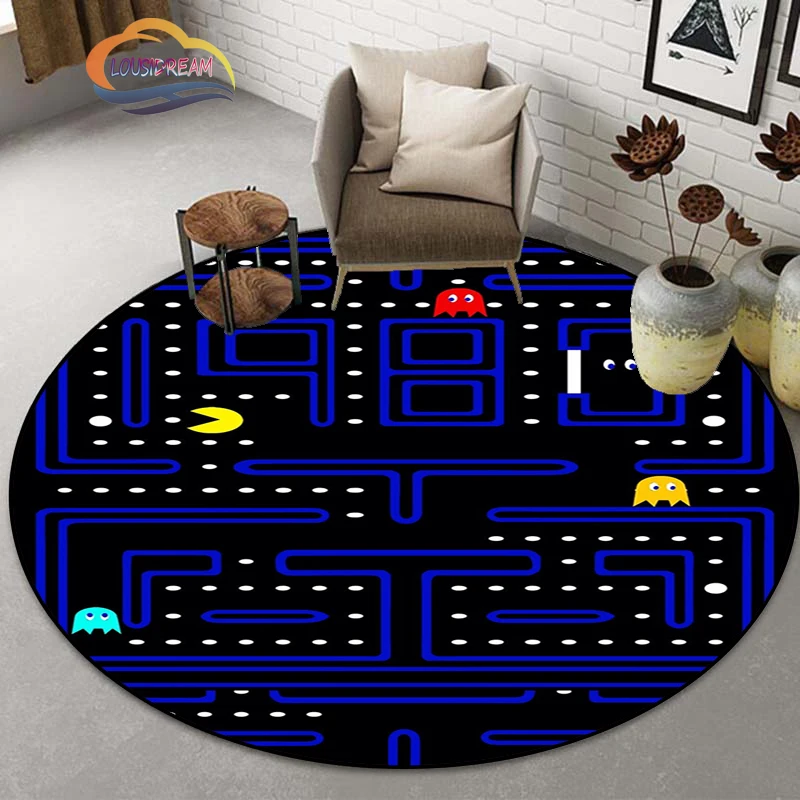 Игровой коврик, круглый ковер для игровой зоны Pac, ковер для геймеров из мультфильмов, ковер для детской комнаты, нескользящий ковер, ковер д...
Игровой коврик, круглый ковер для игровой зоны Pac, ковер для геймеров из мультфильмов, ковер для детской комнаты, нескользящий ковер, ковер д...