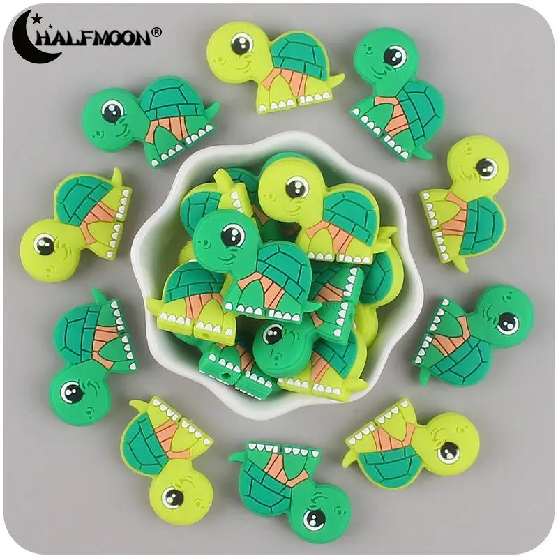 Cartoon Cute Turtle Teething Beads 5Pc Baby Silicone Teether Beads for Boys Girls Shower Gifts Diy Baby Pacifier Chain Accessory
Cartoon Cute Turtle Teething Beads 5Pc Baby Silicone Teether Beads for Boys Girls Shower Gifts Diy Baby Pacifier Chain Accessory