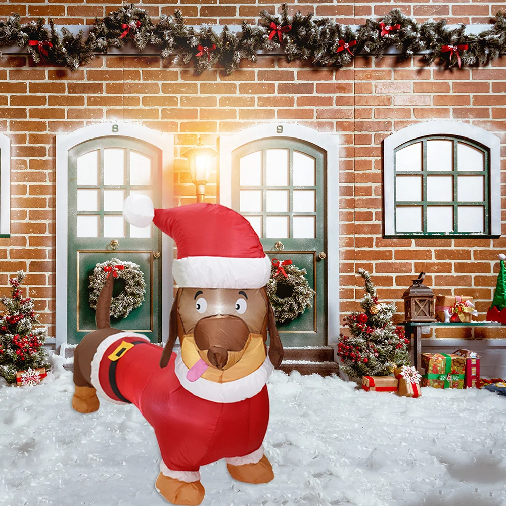 LED Christmas Inflatable Model 1.5m Illuminated Inflatable Wiener Dog Atmosphere Scene Layout for Garden Courtyard Lawn Porch
LED Christmas Inflatable Model 1.5m Illuminated Inflatable Wiener Dog Atmosphere Scene Layout for Garden Courtyard Lawn Porch