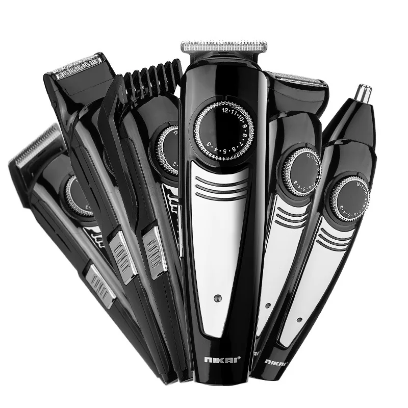 

Электрические машинки для стрижки волос NIKAI с USB, многофункциональные портативные триммеры для волос, бритва, Парикмахерская Машинка для стрижки волос T-type, ножницы QBMY