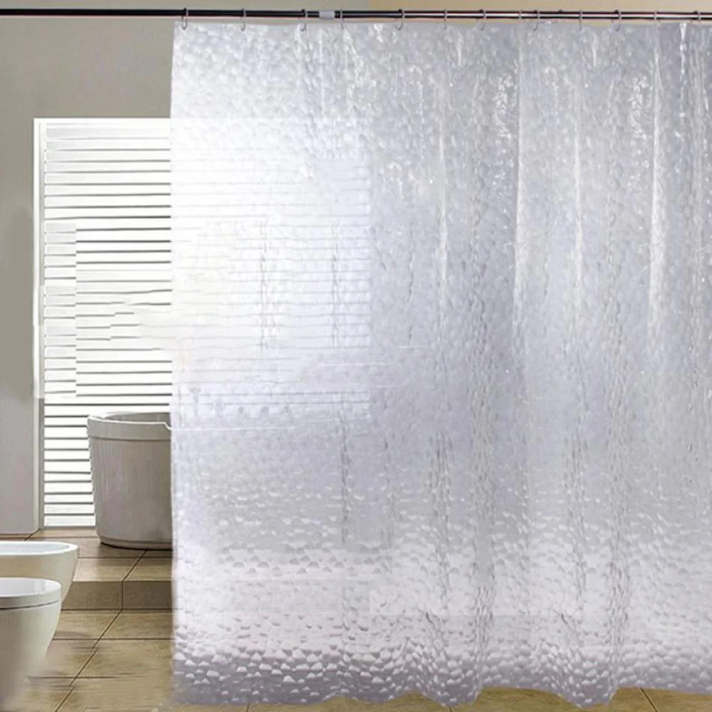 ZDYS PEVA Bath Shower Curtain,3D Thicker Clear Water Cube Mold Waterfall with hooks 
ZDYS PEVA Bath Shower Curtain,3D Thicker Clear Water Cube Mold Waterfall with hooks