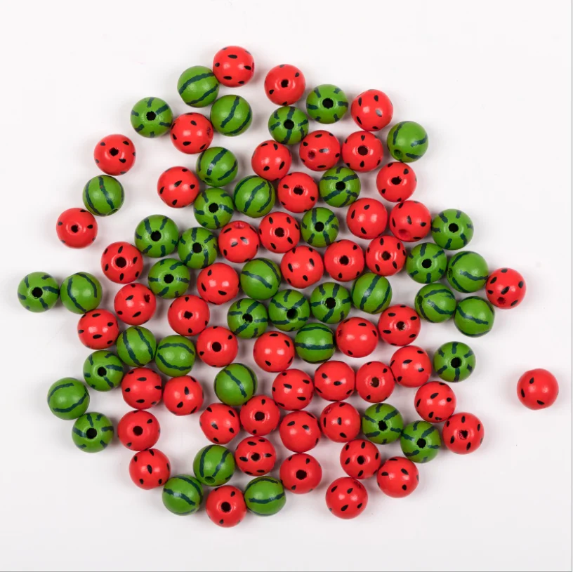 DIY 16mm 10 20Pcs Watermelon Printed Wood Bead Custom Wooden Decoration Crafts Kid's Toy Bracelet Accessories For Jewelry Making
DIY 16mm 10 20Pcs Watermelon Printed Wood Bead Custom Wooden Decoration Crafts Kid's Toy Bracelet Accessories For Jewelry Making