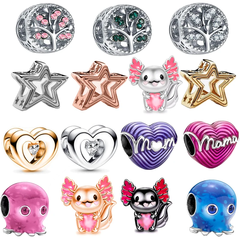 Newest Love Mum Luck Cat Stars Family Trees Beads Pendants Fit Original Pandora Charms Silver Color Bracelets DIY Women Jewelry
Newest Love Mum Luck Cat Stars Family Trees Beads Pendants Fit Original Pandora Charms Silver Color Bracelets DIY Women Jewelry