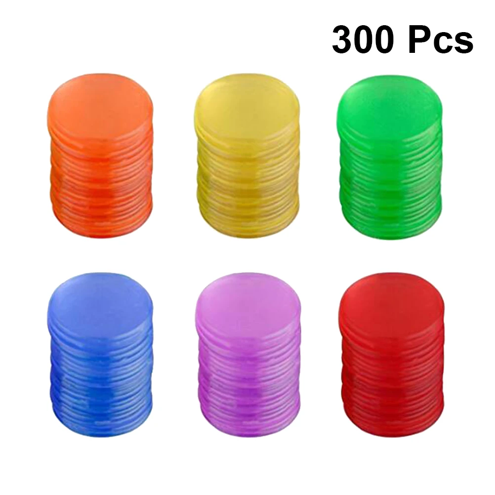 300PCS Tokens Colorful Creative Durable Plastic Round Poker Tokens Game Tokens For Game
300PCS Tokens Colorful Creative Durable Plastic Round Poker Tokens Game Tokens For Game