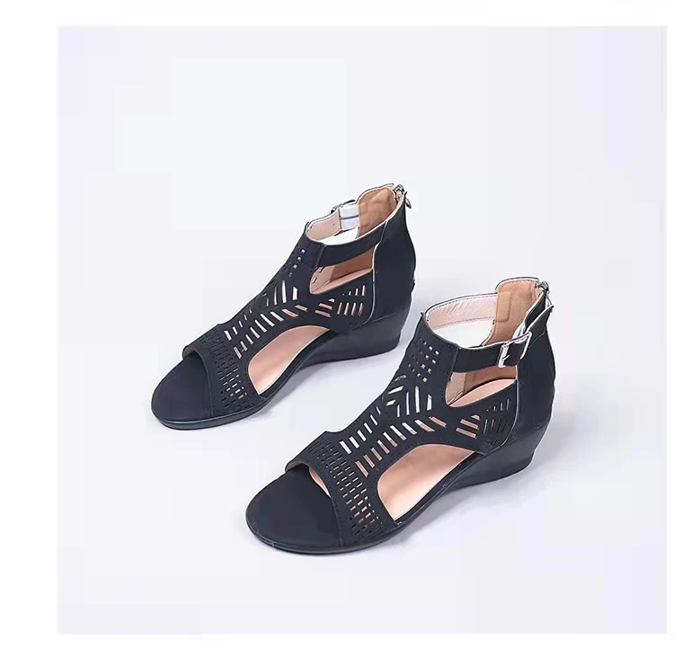 Women's Wedges Sandals Comfortable Outdoor Gladiator Platform Roman High Heels Shoes Party Hollow Out Thick Heel Zipper Shoes
Women's Wedges Sandals Comfortable Outdoor Gladiator Platform Roman High Heels Shoes Party Hollow Out Thick Heel Zipper Shoes