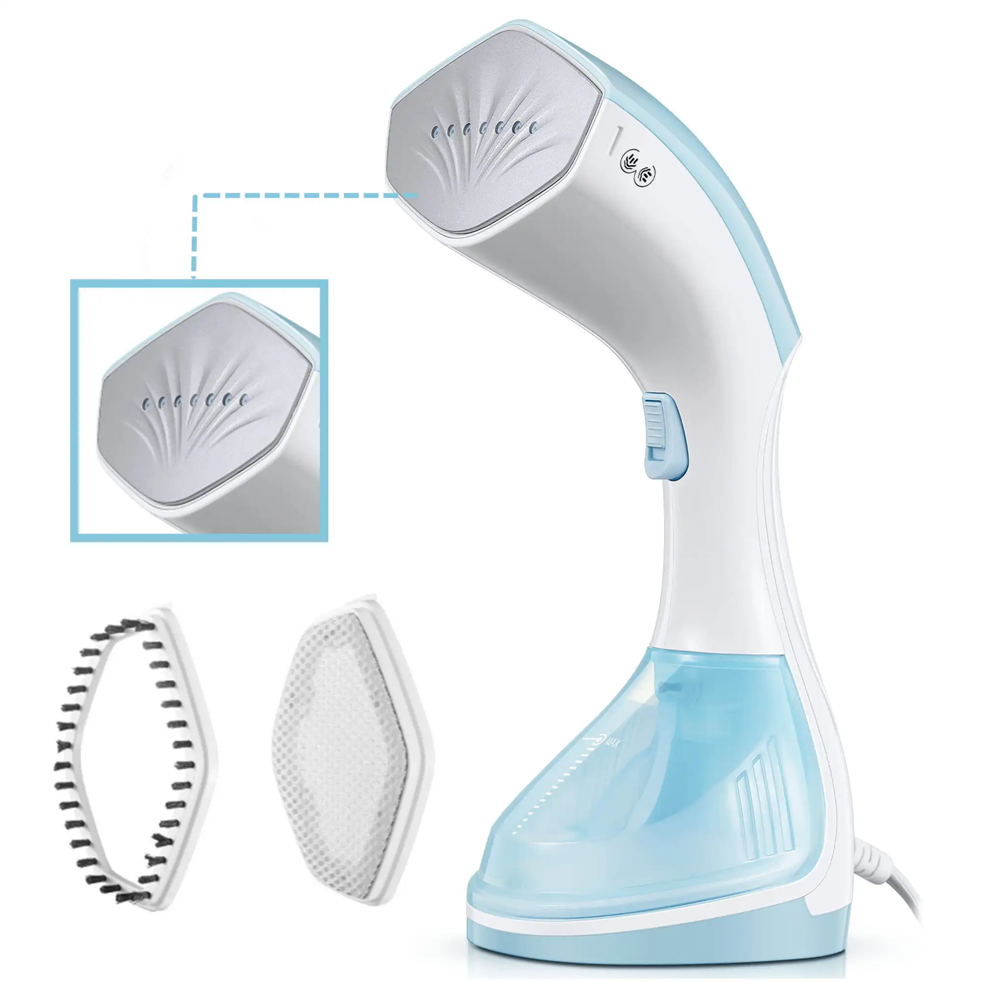 Garment Steamer, Portable Steamer for Clothes, Handheld Fabric Steamers with Pump, Removes Wrinkles, 30-Second Fast Heat-up, 150
Garment Steamer, Portable Steamer for Clothes, Handheld Fabric Steamers with Pump, Removes Wrinkles, 30-Second Fast Heat-up, 150