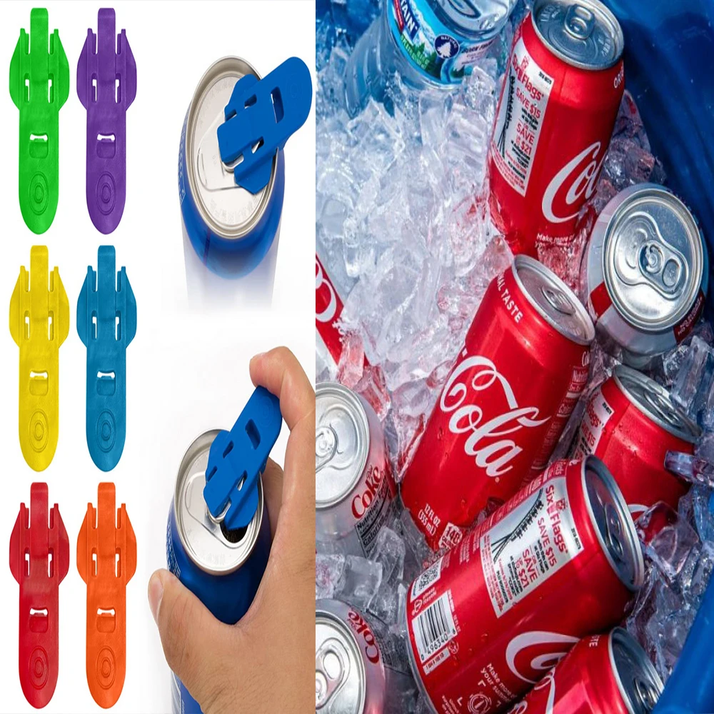 6pcs Easy Can Opener Portable Drink Beer Cola Beverage Drink Opener Reusable Bottle Opener Camping Picnic Fashion Accessories
6pcs Easy Can Opener Portable Drink Beer Cola Beverage Drink Opener Reusable Bottle Opener Camping Picnic Fashion Accessories