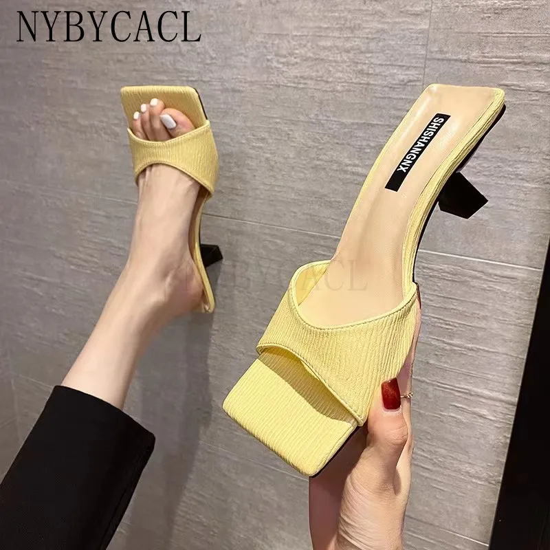 New High Heels Women Slippers Fashion Mules Elegant Ladies Dress Shoes Summer Outdoor Slippers Women Shoes Sexy Open Toe Sandals
New High Heels Women Slippers Fashion Mules Elegant Ladies Dress Shoes Summer Outdoor Slippers Women Shoes Sexy Open Toe Sandals