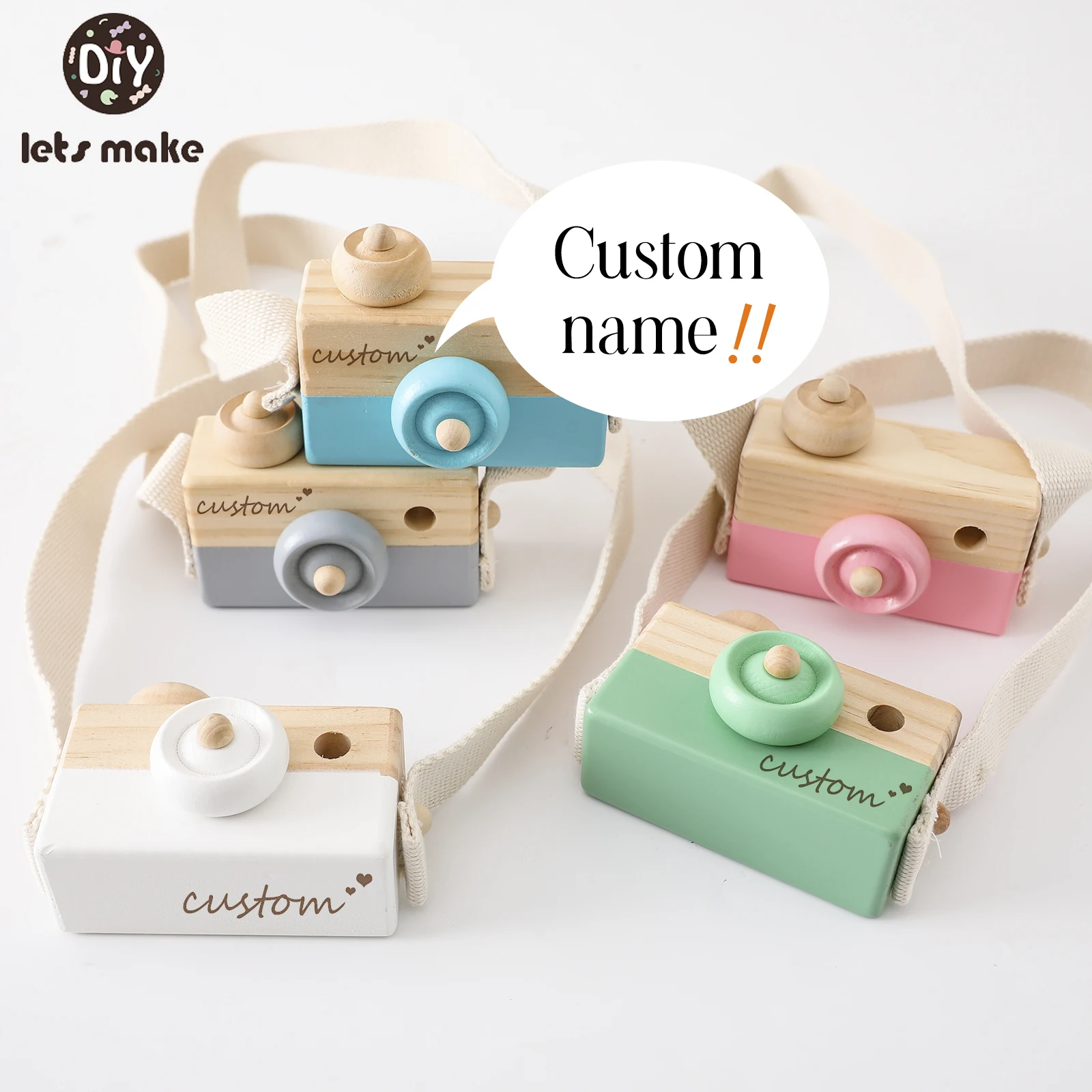 Let's make Custom Wooden Baby Toys Fashion Camera Pendant Montessori Toys For Children Wooden DIY Presents Nursing DIY Gift Baby
Let's make Custom Wooden Baby Toys Fashion Camera Pendant Montessori Toys For Children Wooden DIY Presents Nursing DIY Gift Baby