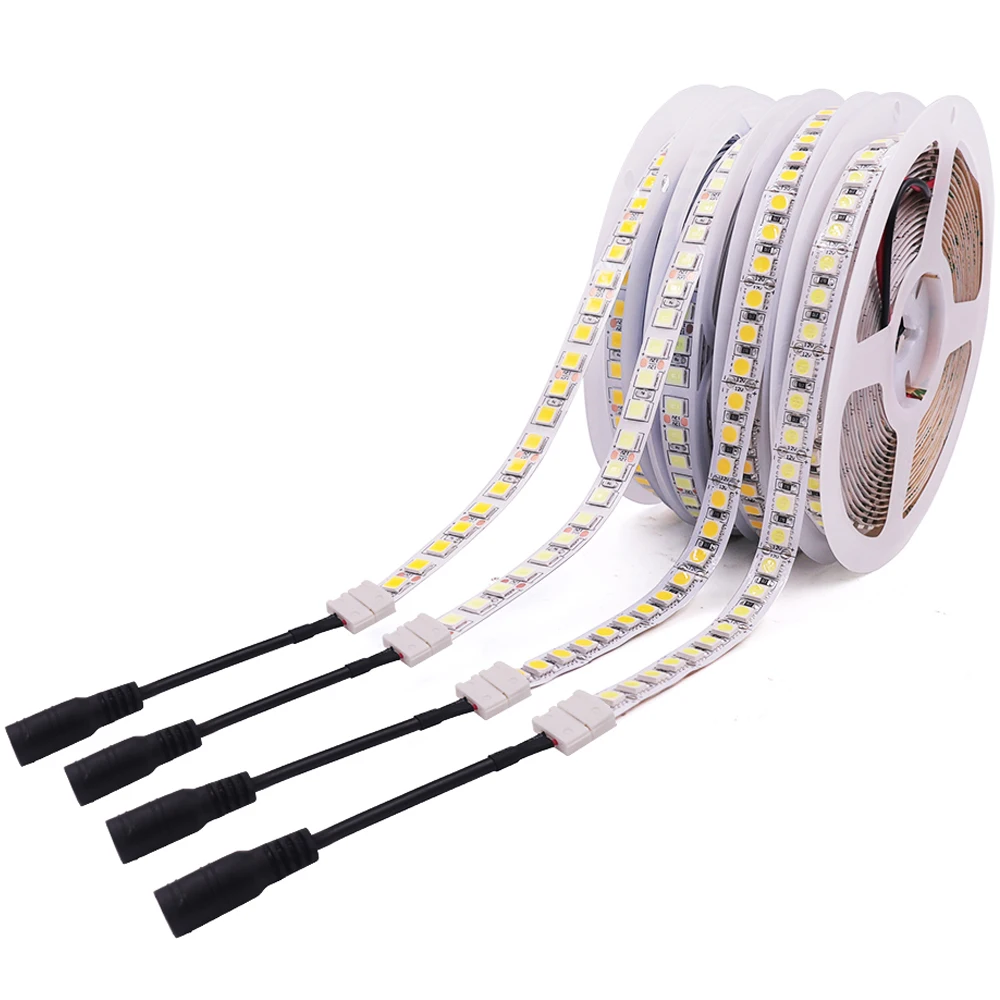 12V 5050 RGB LED Strip 120Led/m Flexible Tape Stripe Ribbon with DC Connector String Light for Home Decoration White/Warm White
12V 5050 RGB LED Strip 120Led/m Flexible Tape Stripe Ribbon with DC Connector String Light for Home Decoration White/Warm White