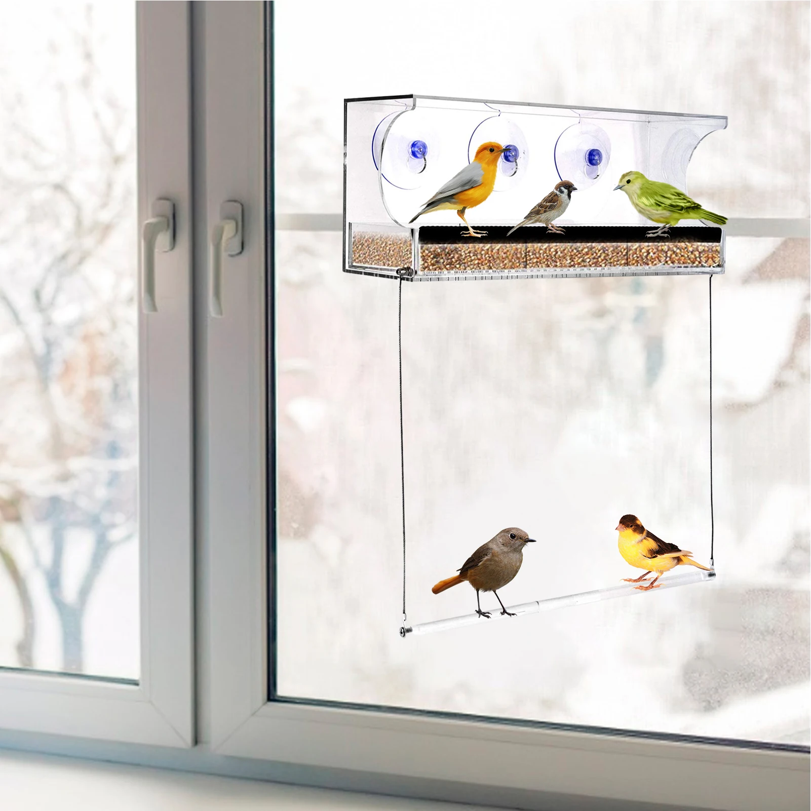 Кормушки для птиц с окошком, ветеринарные кормушки для птиц с защитой от атмосферных воздействий 
Кормушки для птиц с окошком, ветеринарные кормушки для птиц с защитой от атмосферных воздействий