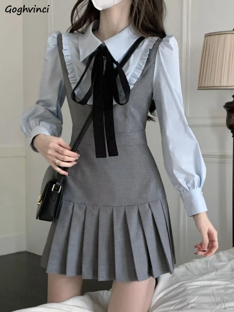 Long Sleeve Dress Women Fake Two Korean Preppy Style Ins Spring New Stylish A-line Patchwork Sweet Students Fashion Young Chic
Long Sleeve Dress Women Fake Two Korean Preppy Style Ins Spring New Stylish A-line Patchwork Sweet Students Fashion Young Chic