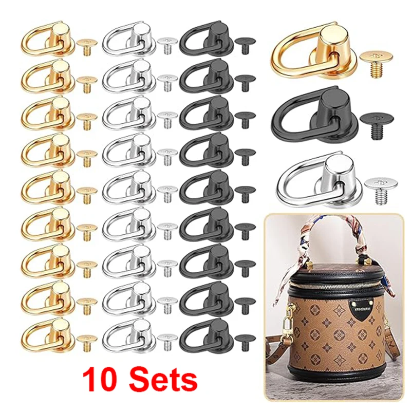 10pcs D Ring Bag Side Anchor Gusset Hanger Clamps Metal Bag Side Edge Anchor Link Hardware with D Rings for Small Bag Purse
10pcs D Ring Bag Side Anchor Gusset Hanger Clamps Metal Bag Side Edge Anchor Link Hardware with D Rings for Small Bag Purse