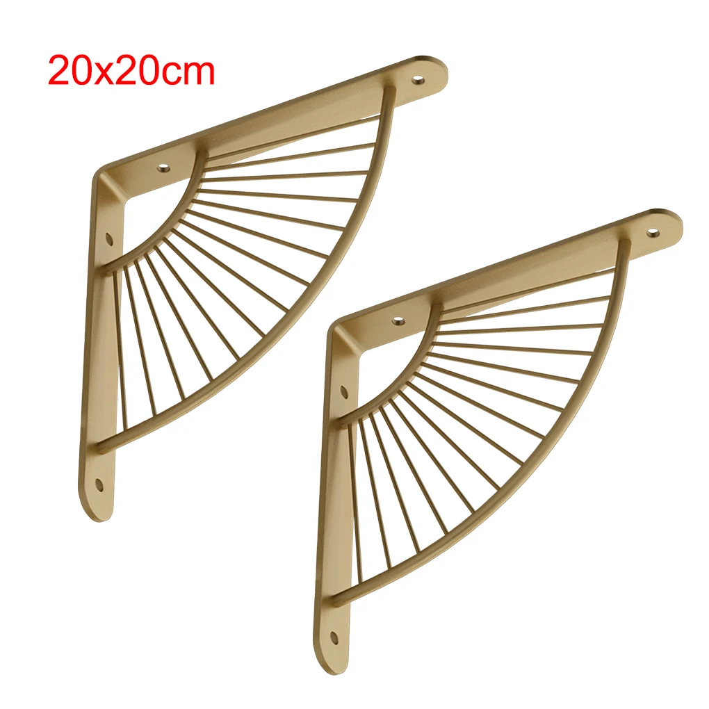 2 Pieces L-Shape Shelving Right Angle Corner Brace Gold Storage Bracket Wall Decorative Craft for Coffee Bar 20x20cm
2 Pieces L-Shape Shelving Right Angle Corner Brace Gold Storage Bracket Wall Decorative Craft for Coffee Bar 20x20cm