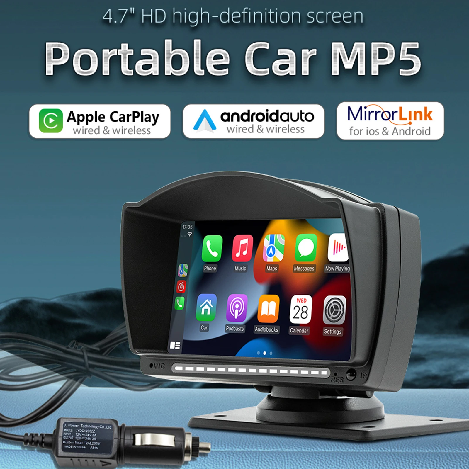 4,7 дюймовый автомобильный Bluetooth Mp5 плеер беспроводной Carplay Ips Hd портативный рекордер для вождения беспроводной Android авто
4,7 дюймовый автомобильный Bluetooth Mp5 плеер беспроводной Carplay Ips Hd портативный рекордер для вождения беспроводной Android авто