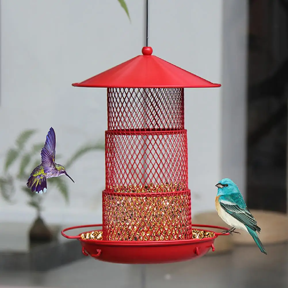 3 Layers Outdoor Hanging Hummingbird Feeder Rainproof Anti-squirrel Iron Art Bird Feeder For Garden Yard
3 Layers Outdoor Hanging Hummingbird Feeder Rainproof Anti-squirrel Iron Art Bird Feeder For Garden Yard