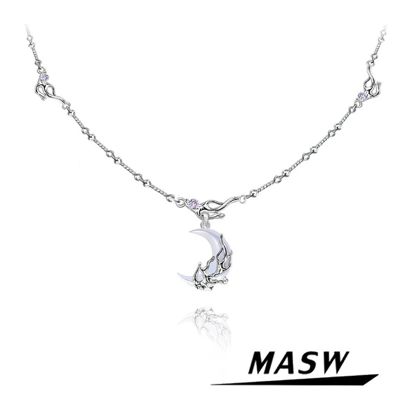 MASW оригинальный дизайн в виде полумесяца, горячая распродажа, модные ювелирные изделия, медная цепочка, ожерелье для женщин и девушек, подарок
MASW оригинальный дизайн в виде полумесяца, горячая распродажа, модные ювелирные изделия, медная цепочка, ожерелье для женщин и девушек, подарок