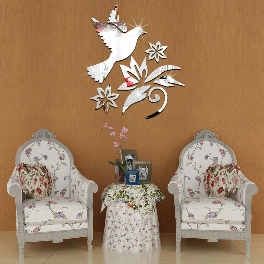 New Wall Stickers Mirror Stickers Bird for Living Room Bedroom Bathroom Nordic Decor Vanity Small Mirror Espejo Mosaicos
New Wall Stickers Mirror Stickers Bird for Living Room Bedroom Bathroom Nordic Decor Vanity Small Mirror Espejo Mosaicos