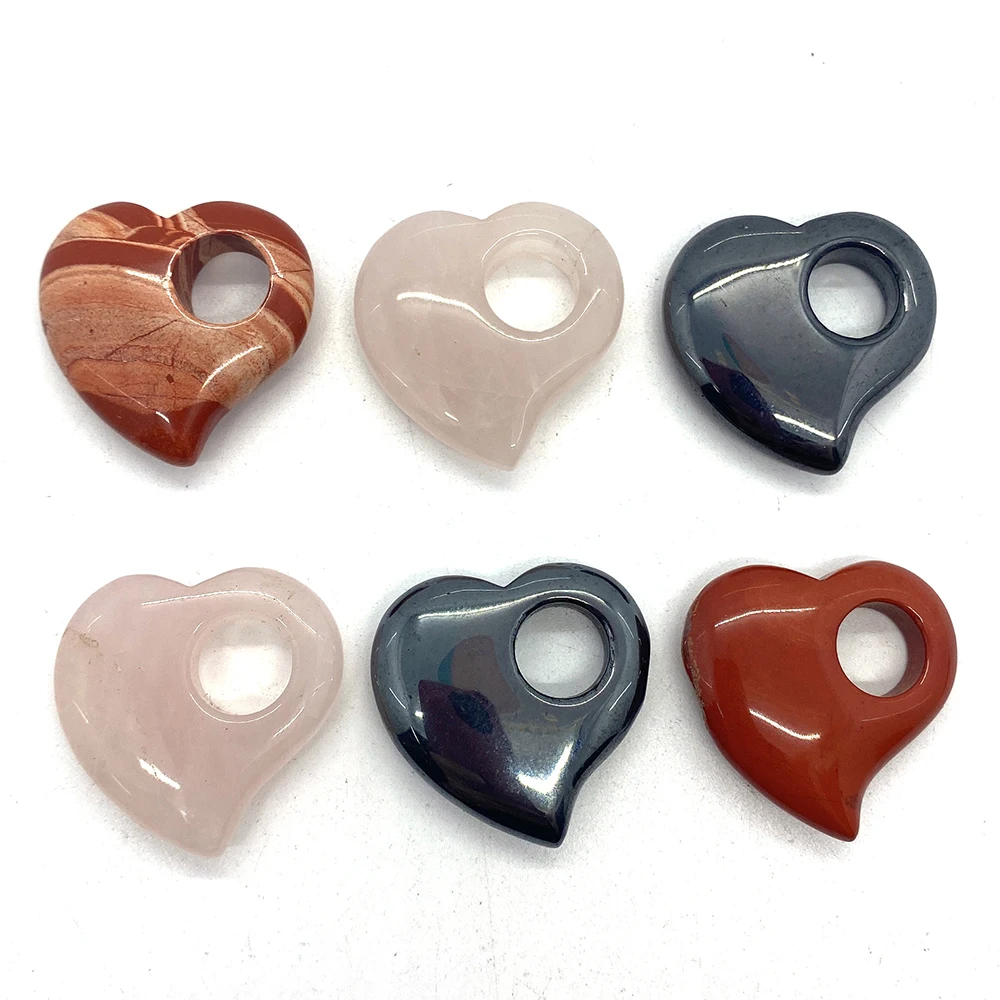 1Pc Slant Hole Heart Shaped Pendant Natural Semi-precious Stone Rose Quartz 30x30mm 3Color Jewelry Accessions Necklace for Women
1Pc Slant Hole Heart Shaped Pendant Natural Semi-precious Stone Rose Quartz 30x30mm 3Color Jewelry Accessions Necklace for Women
